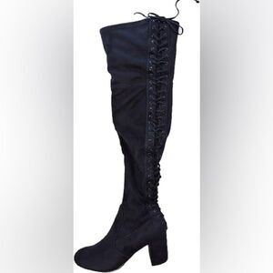 Charles By Charles David Women's Ollie Stretch Black Over the Knee Boot Sz 6